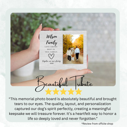 Family Keepsake, Personalized Family Photo Board, Custom Family Picture Board, Photo Gift, Family Keepsake Personalized Photo Gift personalized photo board — image 8 of 13