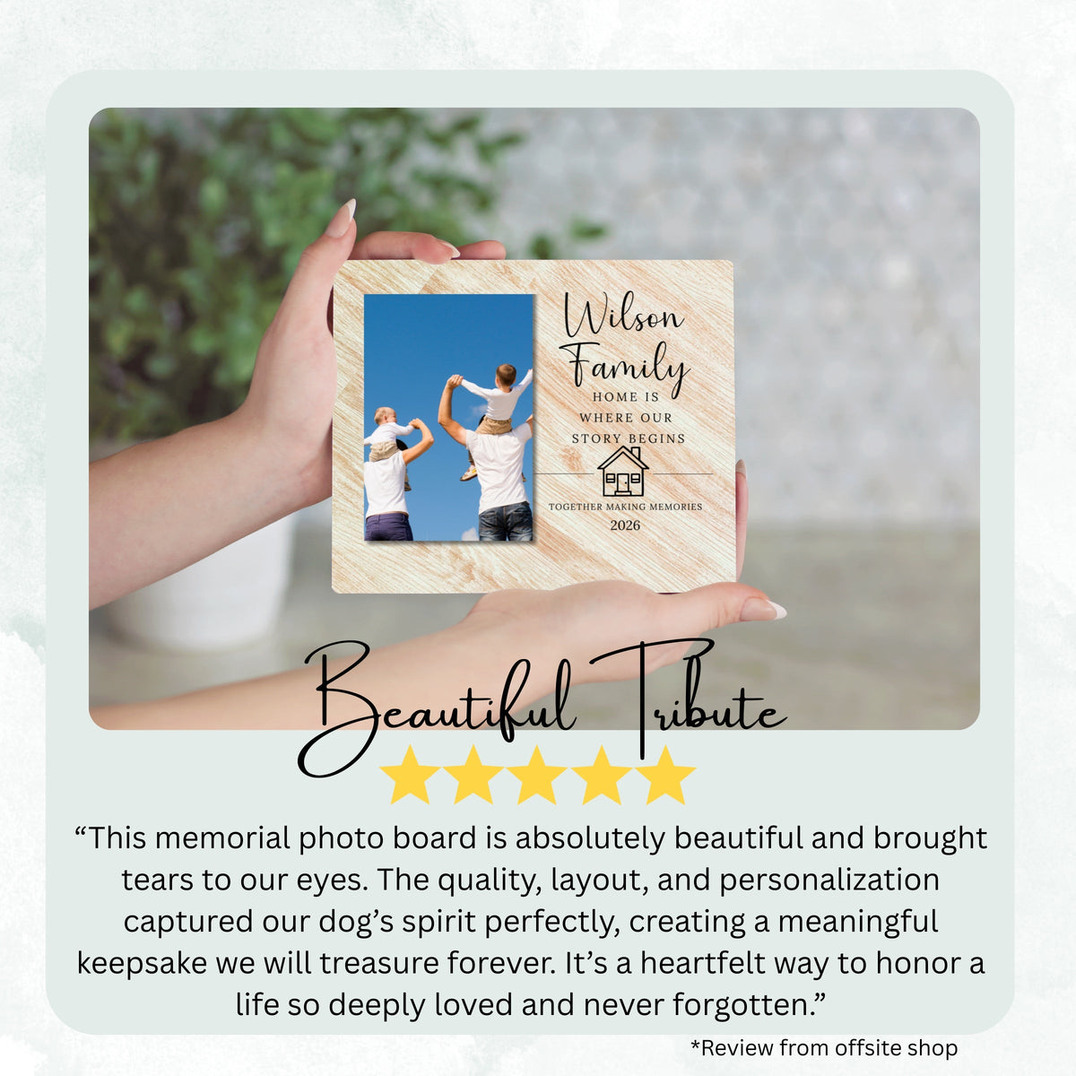 Photo Keepsake Gift, Personalized Family Photo Board, Custom Family Picture Board, Picture Keepsake, Family Keepsake Personalized Photo Gift personalized photo board — image 8 of 13