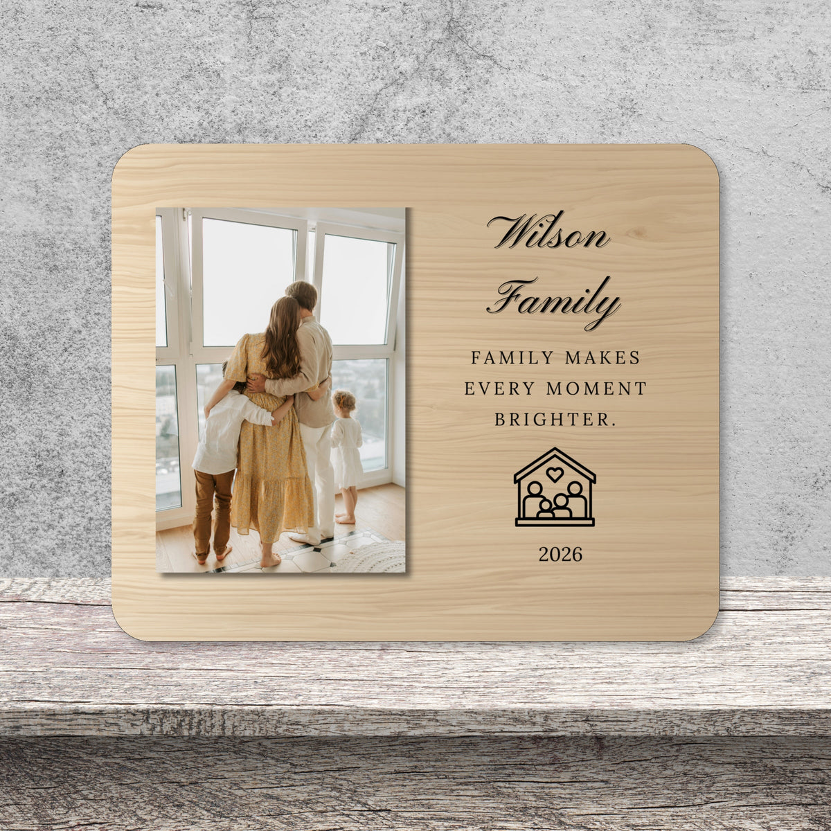 Photo Keepsake Gift, Personalized Family Photo Board, Custom Family Picture Board, Picture Keepsake, Family Keepsake Personalized Photo Gift personalized photo board — image 9 of 13