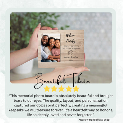 Memory Gift, Personalized Family Photo Board, Custom Family Picture Board, Photo Keepsake Gift, Family Keepsake Personalized Photo Gift personalized photo board — image 8 of 13
