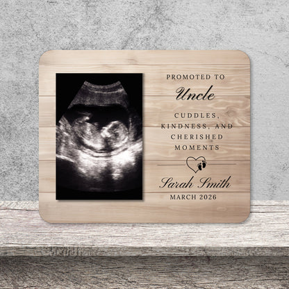 Ultrasound Gift, Personalized Uncle Photo Board, Custom Uncle Picture Board, Baby Reveal Keepsake, New Baby Gift Personalized Photo Gift personalized photo board — image 13 of 13