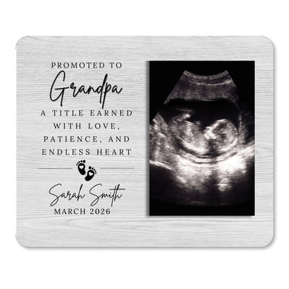 Gift For Grandpa, Personalized Grandpa Photo Board, Custom Grandpa Picture Board, Baby Reveal Keepsake, New Baby Gift Family Memory Board personalized photo board — image 1 of 13