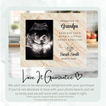 Grandpa Gift, Personalized Grandpa Photo Board, Custom Grandpa Picture Board, Baby Reveal Keepsake, New Baby Gift Personalized Photo Gift personalized photo board — image 6 of 13