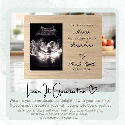 Custom Parent Gift Photo Board, Custom 5x7 Picture Frame Gift, Personalized Family Keepsake Decor, Rustic Farmhouse Tabletop Display personalized photo board — image 6 of 13