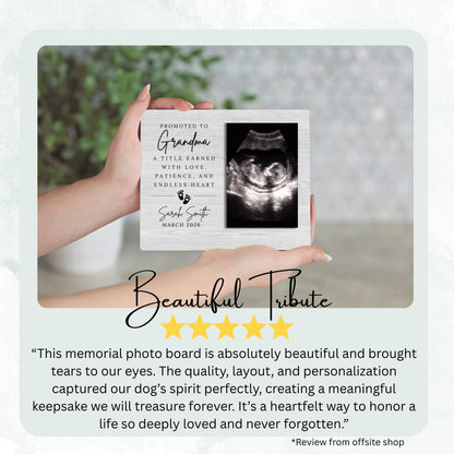 Pregnancy Gift, Personalized Grandma Photo Board, Custom Grandma Picture Board, Baby Reveal Keepsake, New Baby Gift Personalized Photo Gift personalized photo board — image 8 of 13