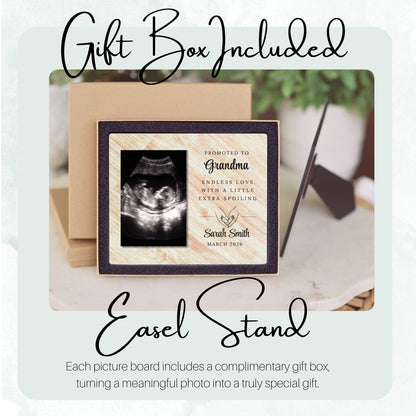 Grandma Gift, Personalized Grandma Photo Board, Custom Grandma Picture Board, Baby Reveal Keepsake, New Baby Gift Personalized Photo Gift personalized photo board — image 5 of 13