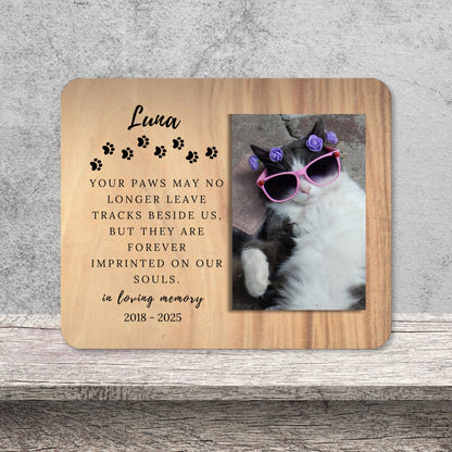 Cat Memorial Gift, Personalized Pet Owner Photo Board, Custom Pet Owner Picture Board, Pet Loss Keepsake, Sympathy Photo Gift Custom Gift personalized photo board — image 13 of 13