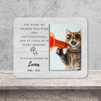 Pet Memorial Gift, Personalized Pet Owner Photo Board, Custom Pet Owner Picture Board, Pet Loss Keepsake, Sympathy Photo Gift Custom Gift personalized photo board — image 10 of 13