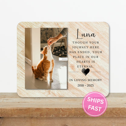 Pet Loss Gift, Personalized Pet Owner Photo Board, Custom Pet Owner Picture Board, Pet Loss Keepsake, Sympathy Photo Gift Unique Photo Decor personalized photo board — image 2 of 13