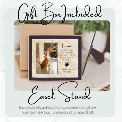 Pet Loss Gift, Personalized Pet Owner Photo Board, Custom Pet Owner Picture Board, Pet Loss Keepsake, Sympathy Photo Gift Unique Photo Decor personalized photo board — image 5 of 13