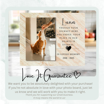 Pet Loss Gift, Personalized Pet Owner Photo Board, Custom Pet Owner Picture Board, Pet Loss Keepsake, Sympathy Photo Gift Unique Photo Decor personalized photo board — image 6 of 13
