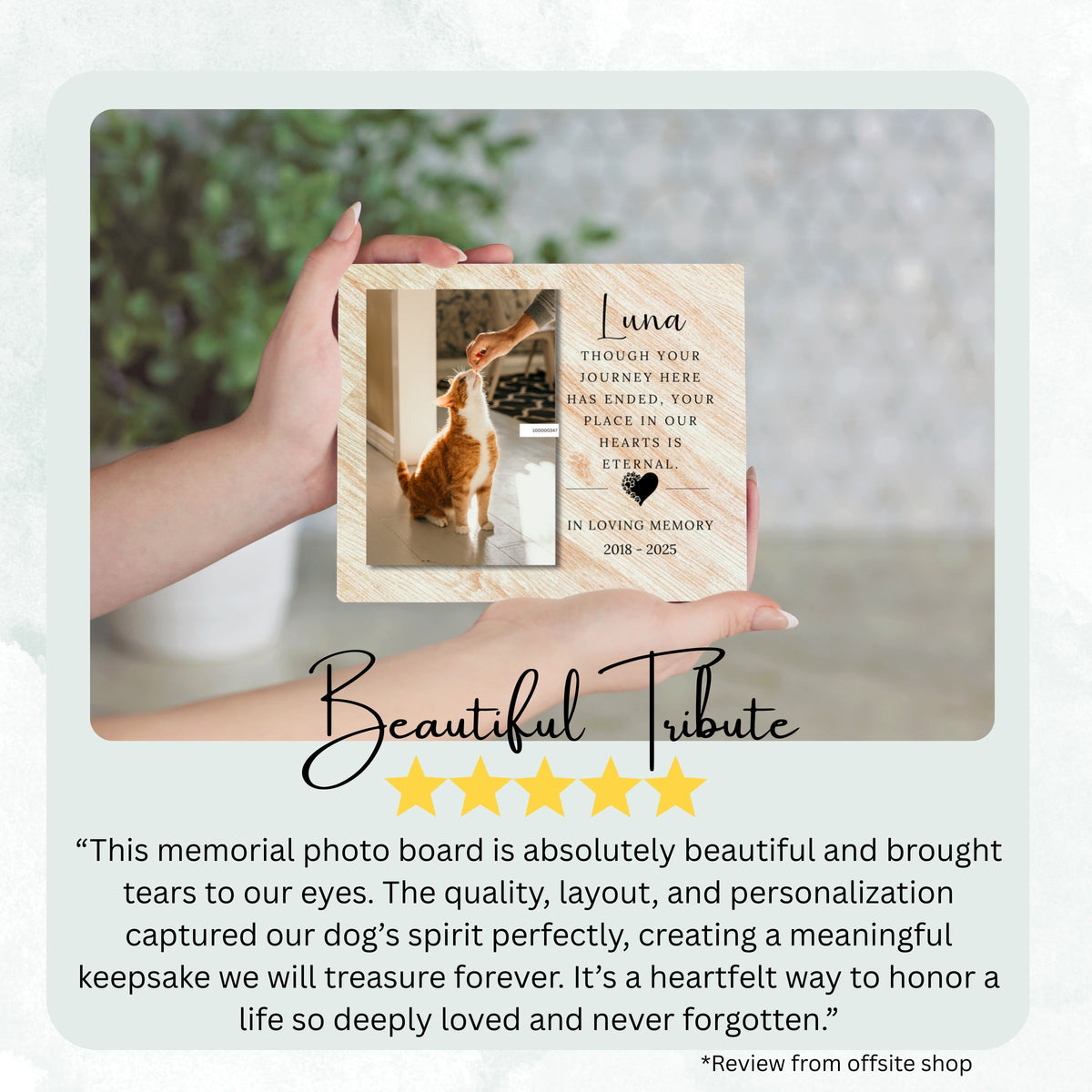 Pet Loss Gift, Personalized Pet Owner Photo Board, Custom Pet Owner Picture Board, Pet Loss Keepsake, Sympathy Photo Gift Unique Photo Decor personalized photo board — image 8 of 13
