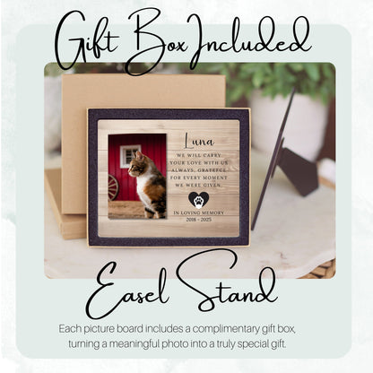 Sympathy Gift, Personalized Pet Owner Photo Board, Custom Pet Owner Picture Board, Remembrance Photo Gift, Sympathy Photo Gift Custom Gift personalized photo board — image 5 of 13