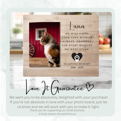 Sympathy Gift, Personalized Pet Owner Photo Board, Custom Pet Owner Picture Board, Remembrance Photo Gift, Sympathy Photo Gift Custom Gift personalized photo board — image 6 of 13