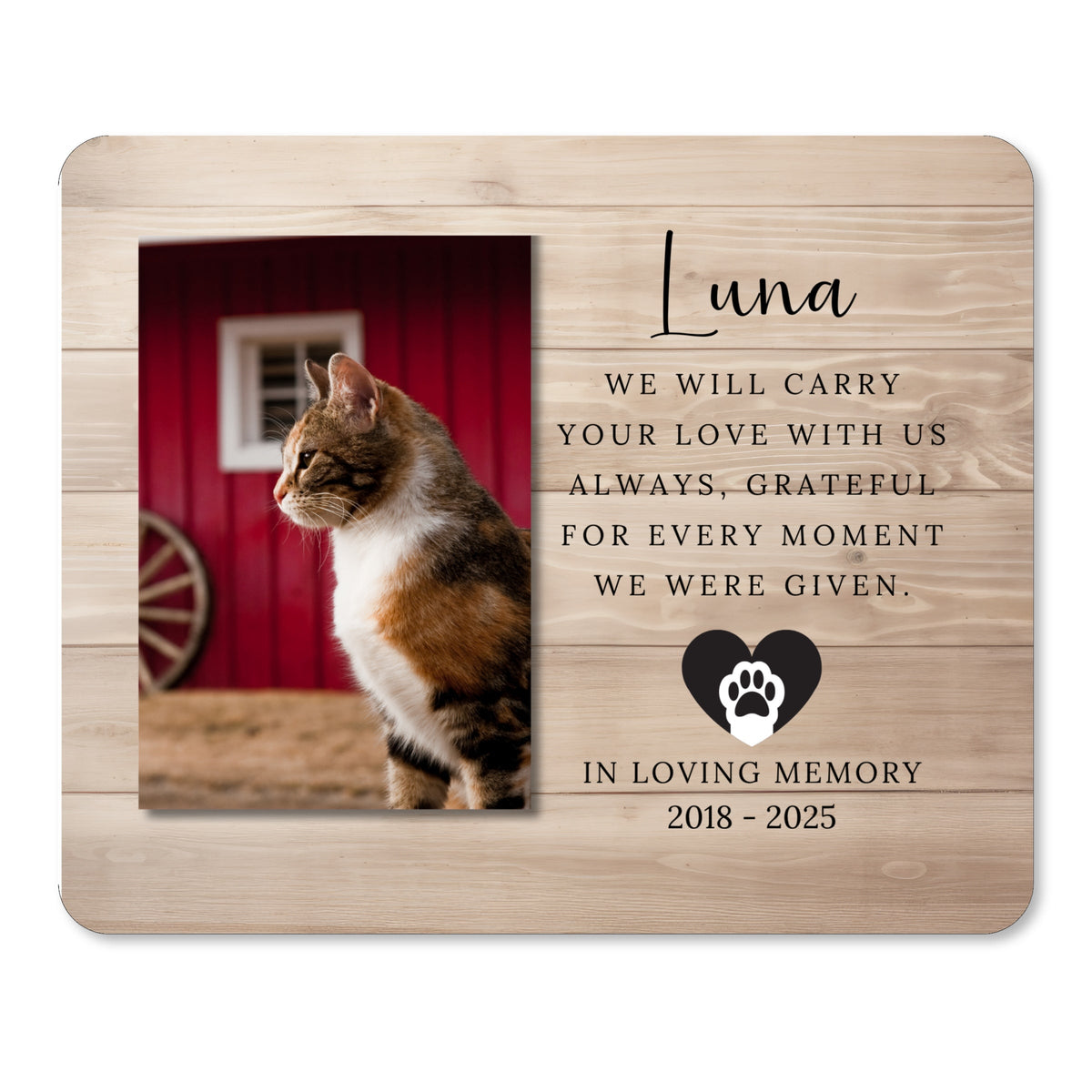 Sympathy Gift, Personalized Pet Owner Photo Board, Custom Pet Owner Picture Board, Remembrance Photo Gift, Sympathy Photo Gift Custom Gift personalized photo board — image 1 of 13