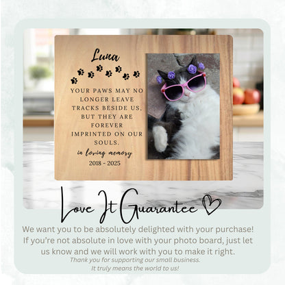 Remembrance Gift, Personalized Pet Owner Photo Board, Custom Pet Owner Picture Board, Remembrance Photo Gift, Sympathy Photo Gift personalized photo board — image 6 of 13