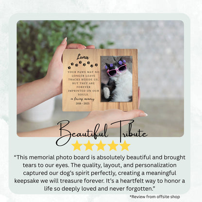 Remembrance Gift, Personalized Pet Owner Photo Board, Custom Pet Owner Picture Board, Remembrance Photo Gift, Sympathy Photo Gift personalized photo board — image 8 of 13