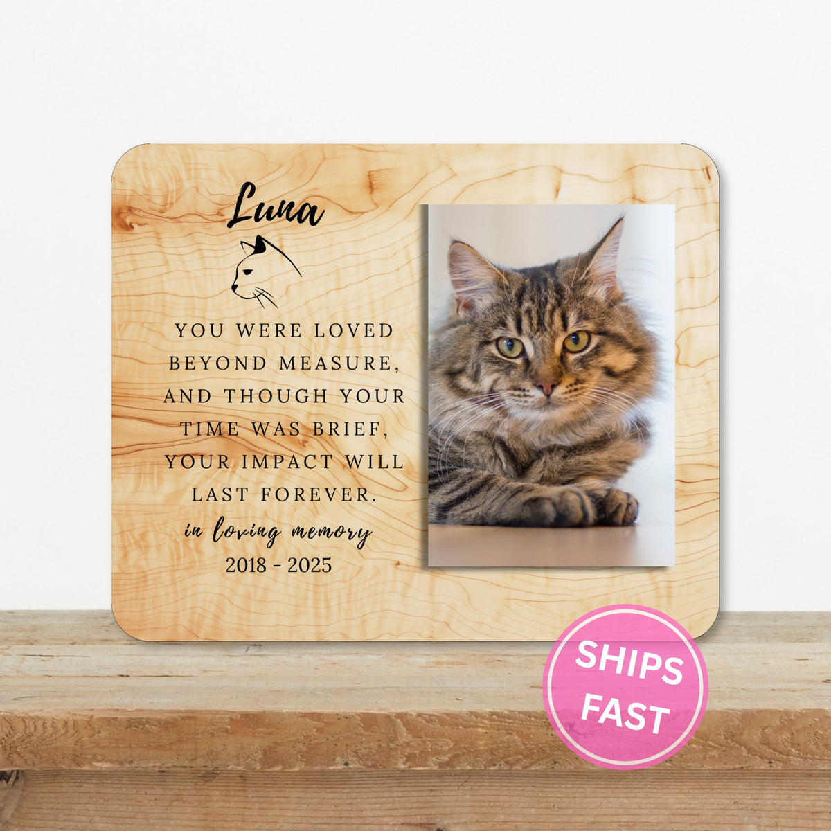 In Memory Gift, Personalized Pet Owner Photo Board, Custom Pet Owner Picture Board, Remembrance Photo Gift, Sympathy Photo Gift Custom Gift personalized photo board — image 2 of 13