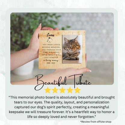 In Memory Gift, Personalized Pet Owner Photo Board, Custom Pet Owner Picture Board, Remembrance Photo Gift, Sympathy Photo Gift Custom Gift personalized photo board — image 8 of 13