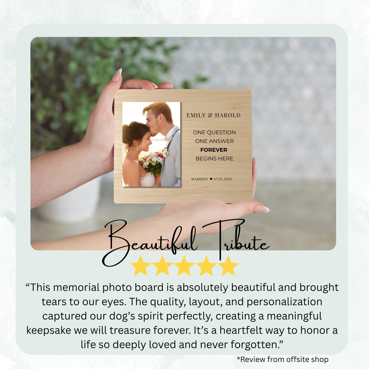 Wedding Keepsake, Personalized Couple Photo Board, Custom Couple Picture Board, Wedding Photo Keepsake, Wedding Personalized Photo Gift personalized photo board — image 8 of 13