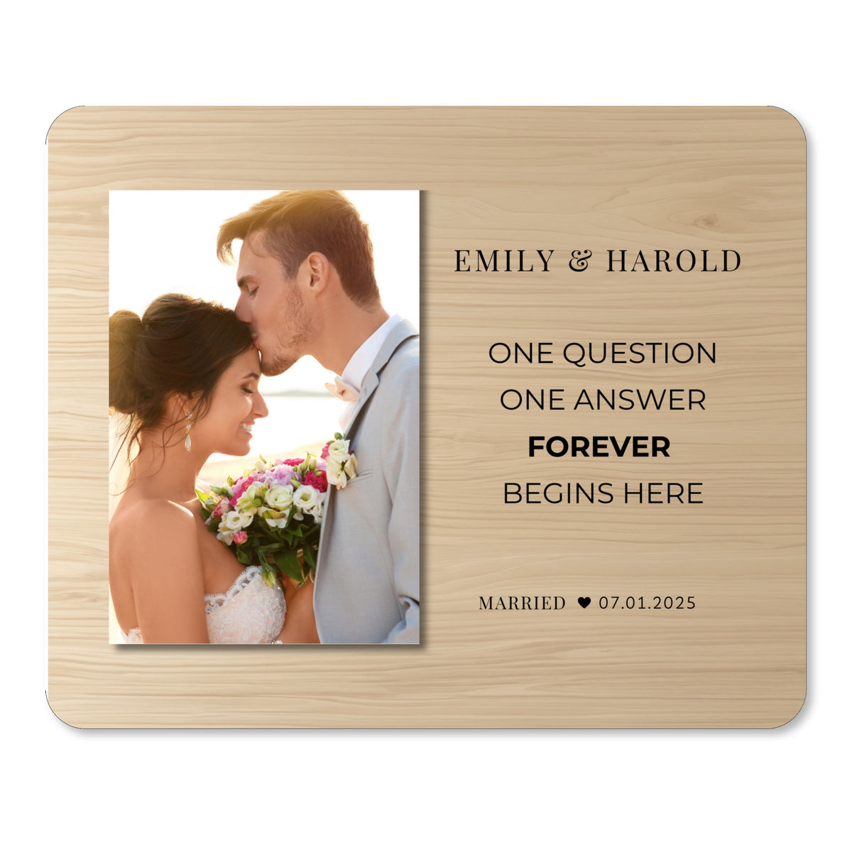 Wedding Keepsake, Personalized Couple Photo Board, Custom Couple Picture Board, Wedding Photo Keepsake, Wedding Personalized Photo Gift personalized photo board — image 1 of 13