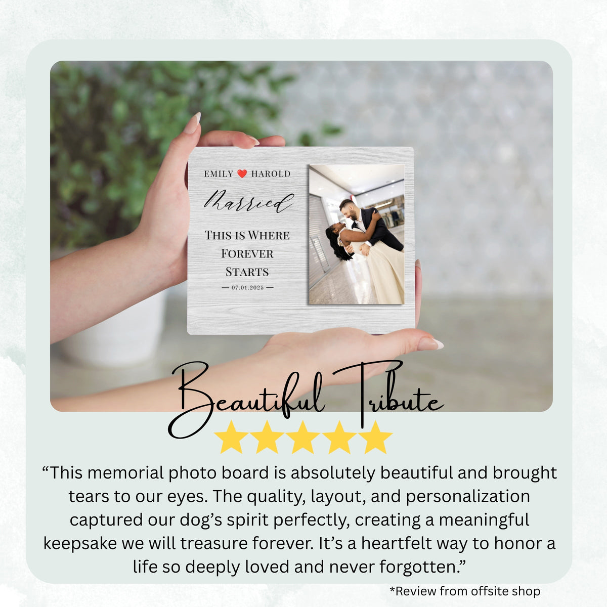 Wedding Gift, Personalized Couple Photo Board, Custom Couple Picture Board, Wedding Photo Keepsake, Wedding Personalized Photo Gift personalized photo board — image 8 of 13