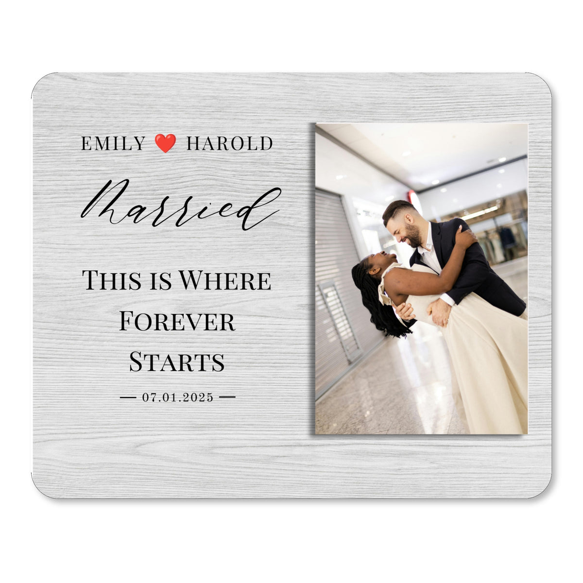 Wedding Gift, Personalized Couple Photo Board, Custom Couple Picture Board, Wedding Photo Keepsake, Wedding Personalized Photo Gift personalized photo board — image 1 of 13