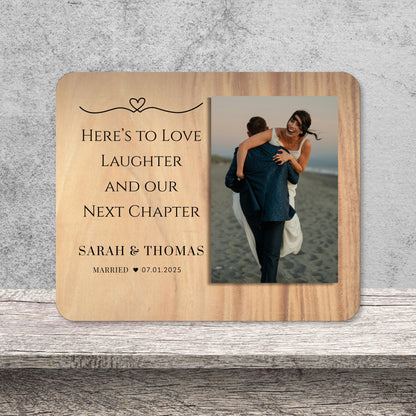 Couple Gift, Personalized Couple Photo Board, Custom Couple Picture Board, Wedding Photo Keepsake, Wedding Personalized Photo Gift personalized photo board — image 12 of 13