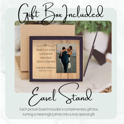 Marriage Gift, Personalized Couple Photo Board, Custom Couple Picture Board, Wedding Photo Keepsake, Wedding Personalized Photo Gift personalized photo board — image 5 of 13