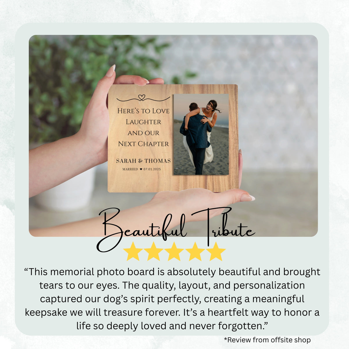 Marriage Gift, Personalized Couple Photo Board, Custom Couple Picture Board, Wedding Photo Keepsake, Wedding Personalized Photo Gift personalized photo board — image 8 of 13