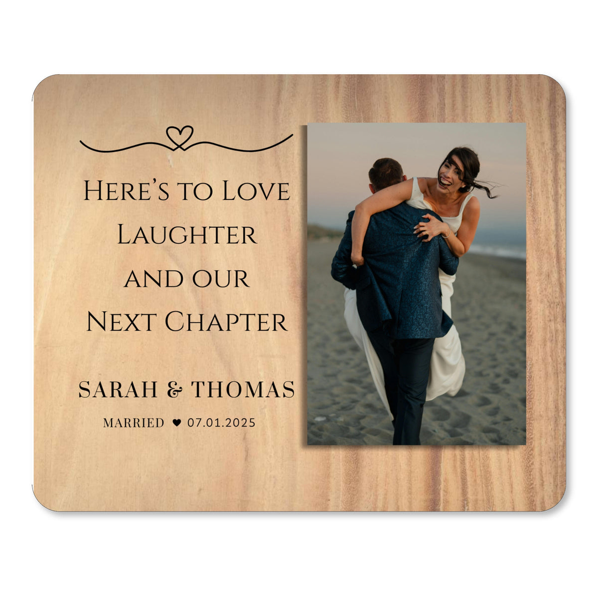 Marriage Gift, Personalized Couple Photo Board, Custom Couple Picture Board, Wedding Photo Keepsake, Wedding Personalized Photo Gift personalized photo board — image 1 of 13
