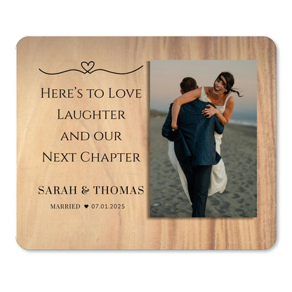 Marriage Gift, Personalized Couple Photo Board, Custom Couple Picture Board, Wedding Photo Keepsake, Wedding Personalized Photo Gift personalized photo board — image 1 of 13