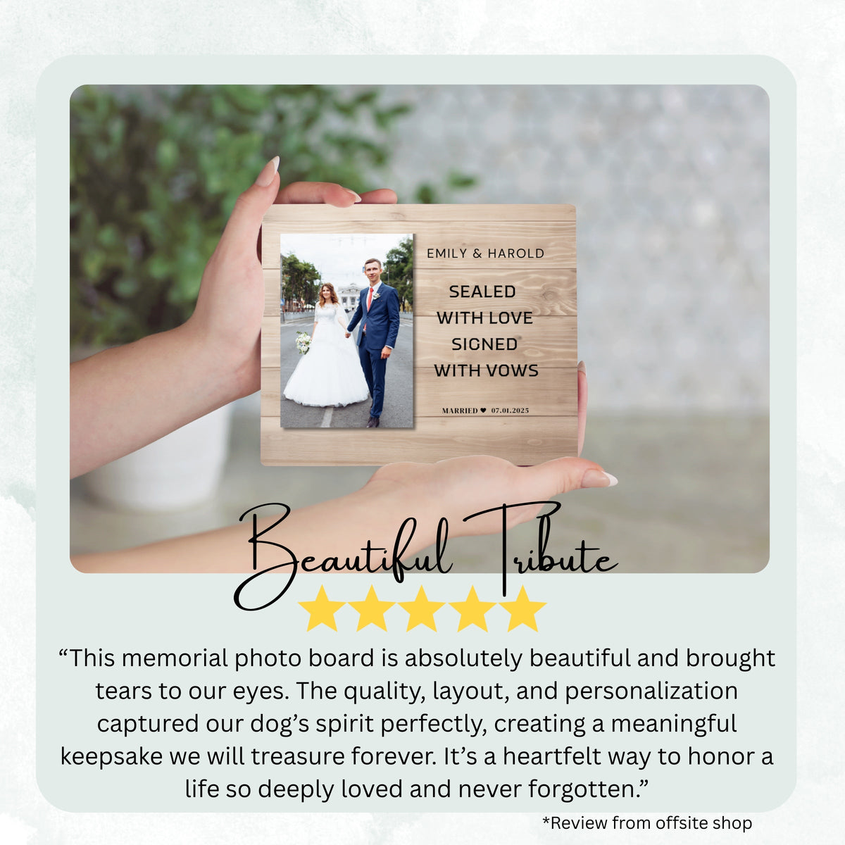 Anniversary Gift, Personalized Couple Photo Board, Custom Couple Picture Board, Wedding Photo Keepsake, Wedding Personalized Photo Gift personalized photo board — image 8 of 13