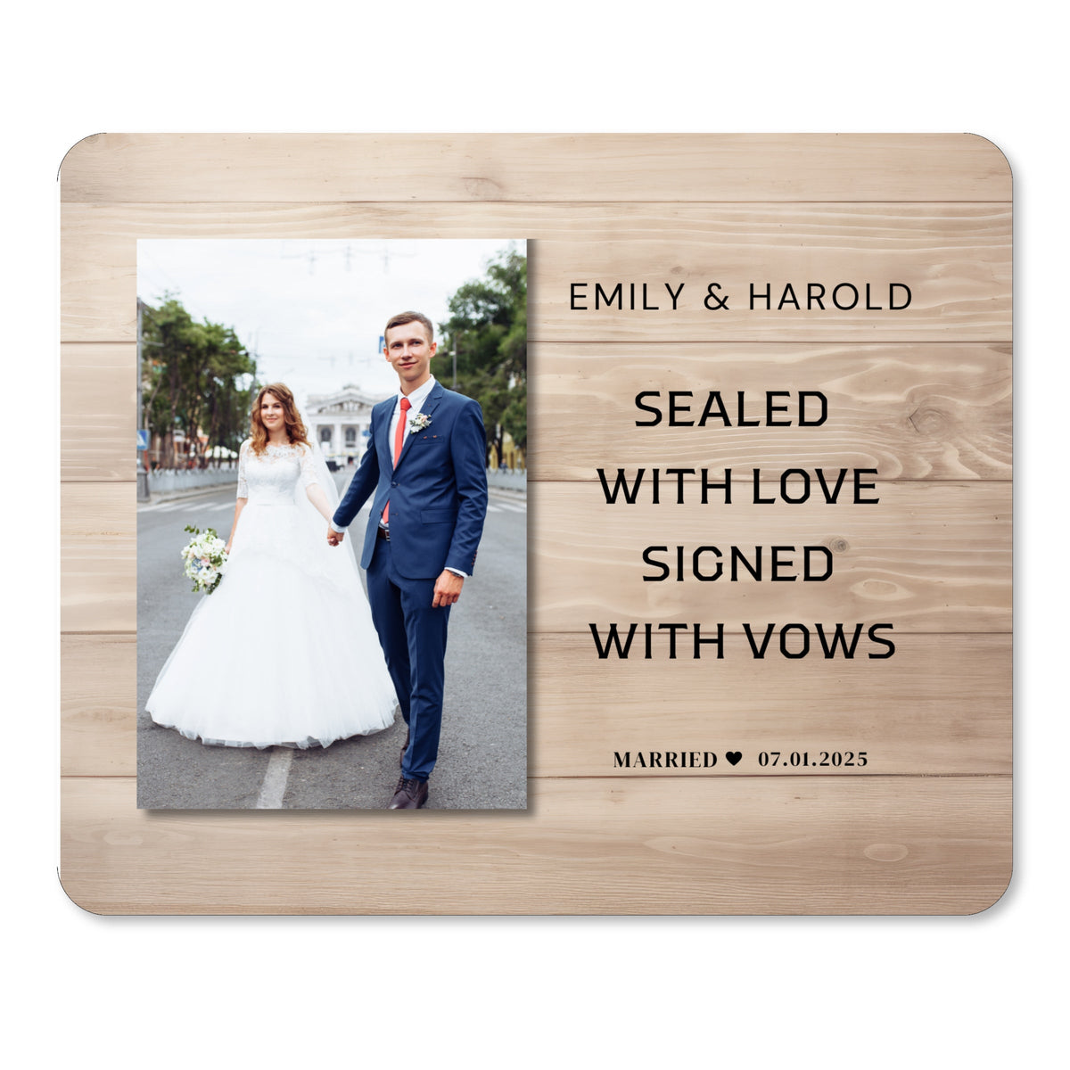 Anniversary Gift, Personalized Couple Photo Board, Custom Couple Picture Board, Wedding Photo Keepsake, Wedding Personalized Photo Gift personalized photo board — image 1 of 13