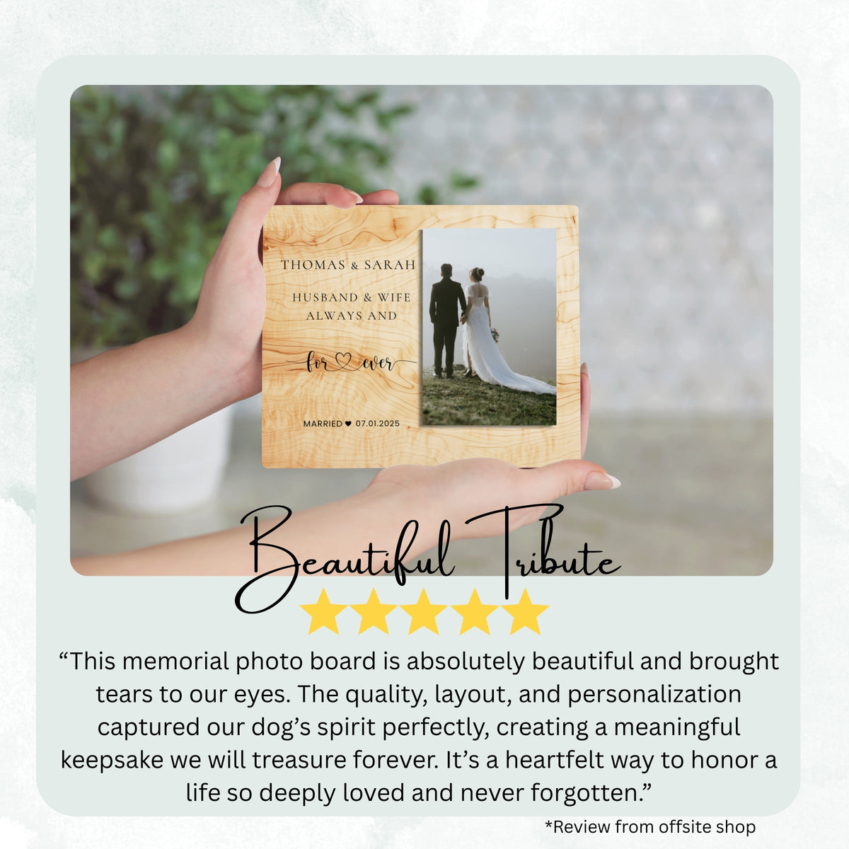 Bride And Groom Gift, Personalized Couple Photo Board, Custom Couple Picture Board, Wedding Photo Keepsake, Wedding Personalized Photo Gift personalized photo board — image 8 of 13