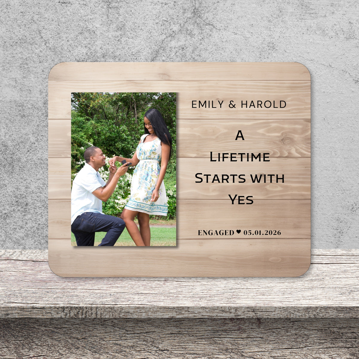 Photo Keepsake Gift, Personalized Couple Photo Board, Custom Couple Picture Board, Wedding Photo Keepsake, Engagement Family Memory Board personalized photo board — image 13 of 13
