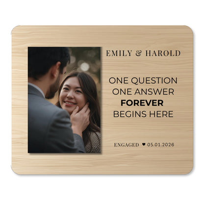 Photo Keepsake Gift, Personalized Couple Photo Board, Custom Couple Picture Board, Wedding Photo Keepsake, Engagement Family Memory Board personalized photo board — image 1 of 13