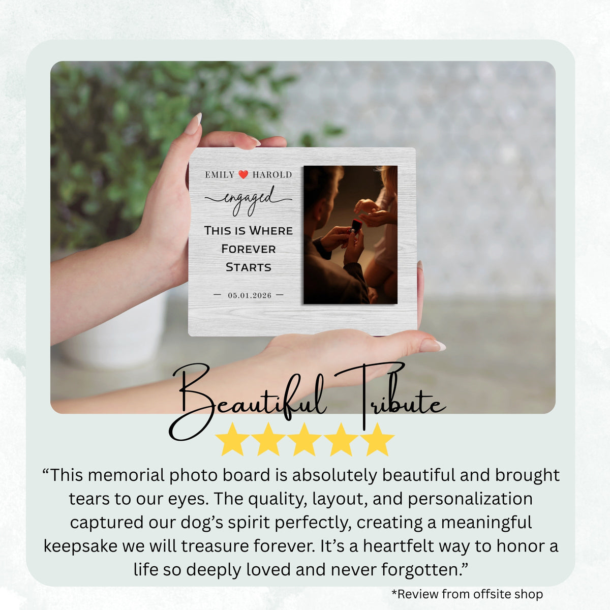 Wedding Gift, Personalized Couple Photo Board, Custom Couple Picture Board, Wedding Photo Keepsake, Engagement Personalized Photo Gift personalized photo board — image 8 of 13