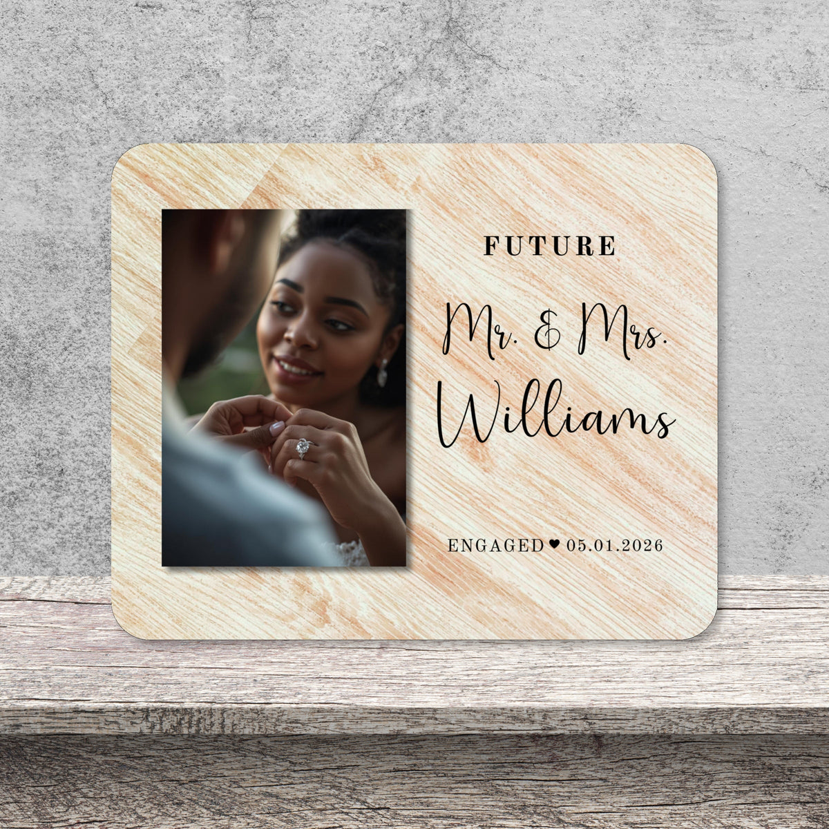 Anniversary Gift, Personalized Couple Photo Board, Custom Couple Picture Board, Wedding Photo Keepsake, Engagement Personalized Photo Gift personalized photo board — image 11 of 13