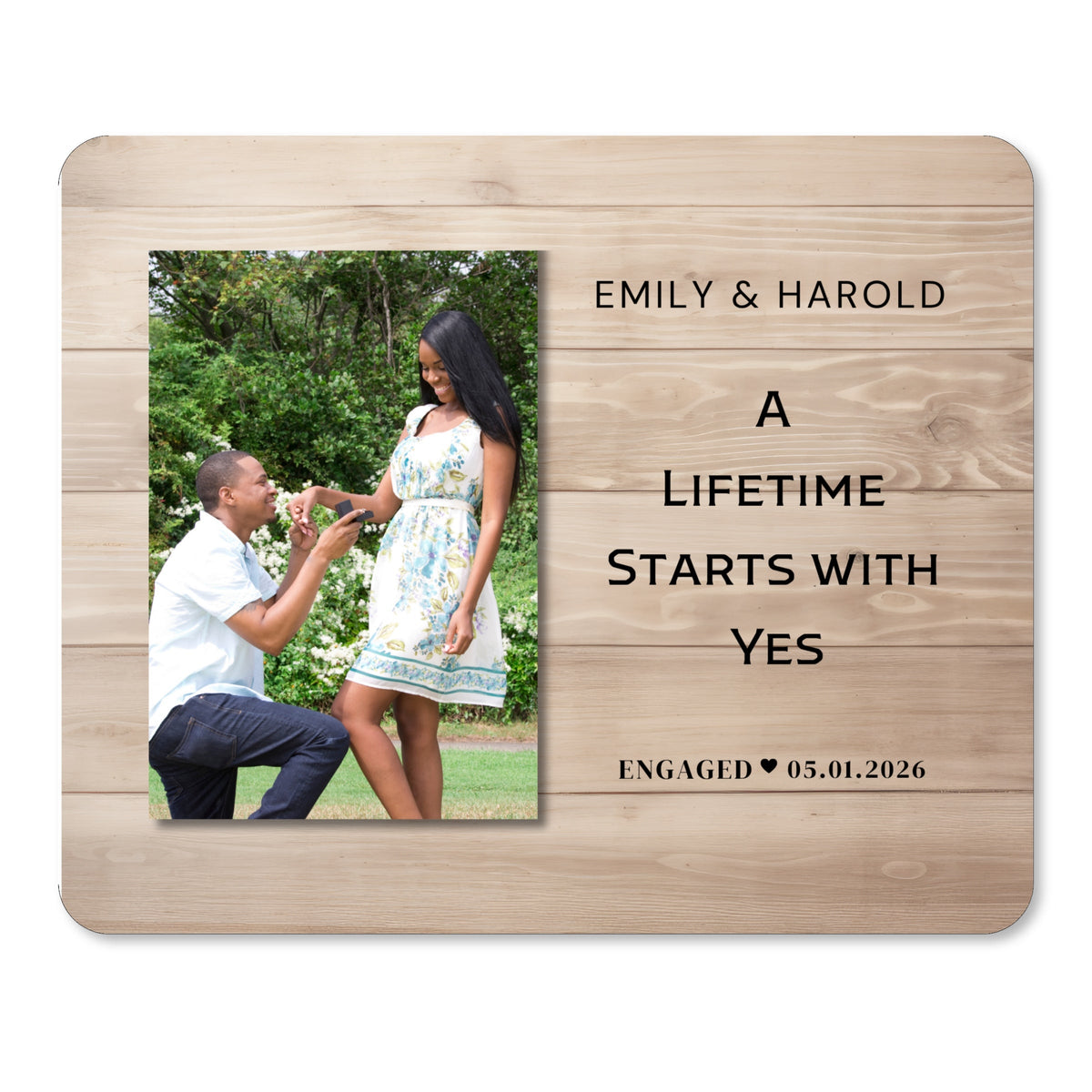 Engagement Gift, Personalized Couple Photo Board, Custom Couple Picture Board, Wedding Photo Keepsake, Engagement Personalized Photo Gift personalized photo board — image 1 of 13