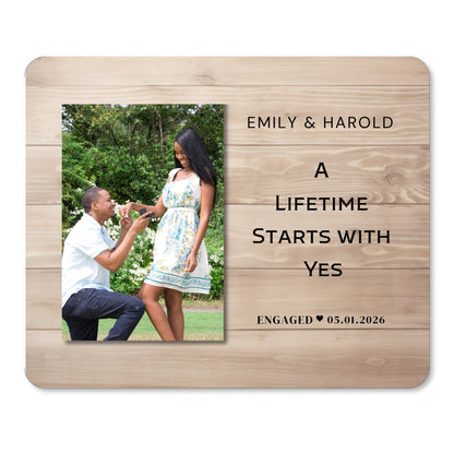 Engagement Gift, Personalized Couple Photo Board, Custom Couple Picture Board, Wedding Photo Keepsake, Engagement Personalized Photo Gift personalized photo board — image 1 of 13