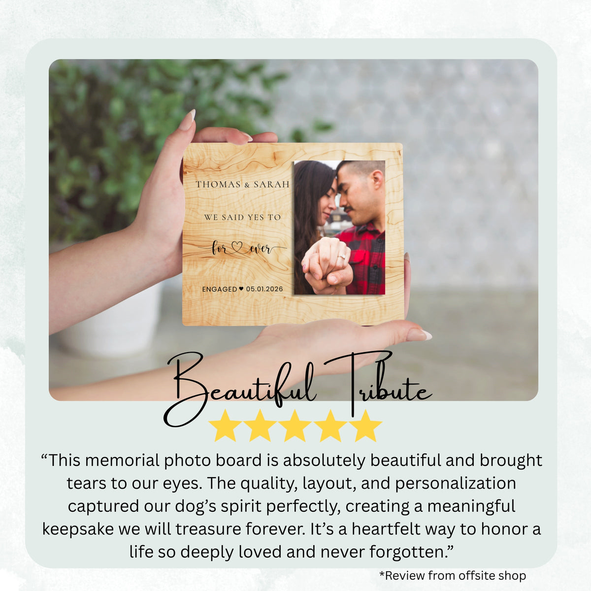 Couple Gift, Personalized Couple Photo Board, Custom Couple Picture Board, Wedding Photo Keepsake, Engagement Personalized Photo Gift personalized photo board — image 8 of 13