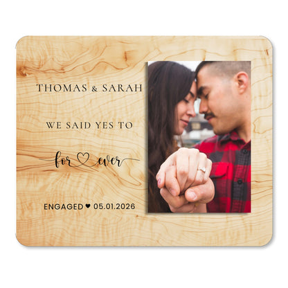 Couple Gift, Personalized Couple Photo Board, Custom Couple Picture Board, Wedding Photo Keepsake, Engagement Personalized Photo Gift personalized photo board — image 1 of 13