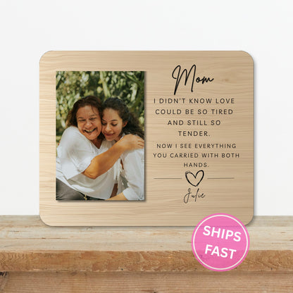 Photo Gift For Mom, Personalized Mom Photo Board, Custom Mom Picture Board, Family Photo Keepsake, Mother's Day Gift Personalized Photo Gift personalized photo board — image 2 of 13