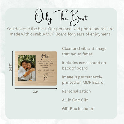 Photo Gift For Mom, Personalized Mom Photo Board, Custom Mom Picture Board, Family Photo Keepsake, Mother's Day Gift Personalized Photo Gift personalized photo board — image 7 of 13
