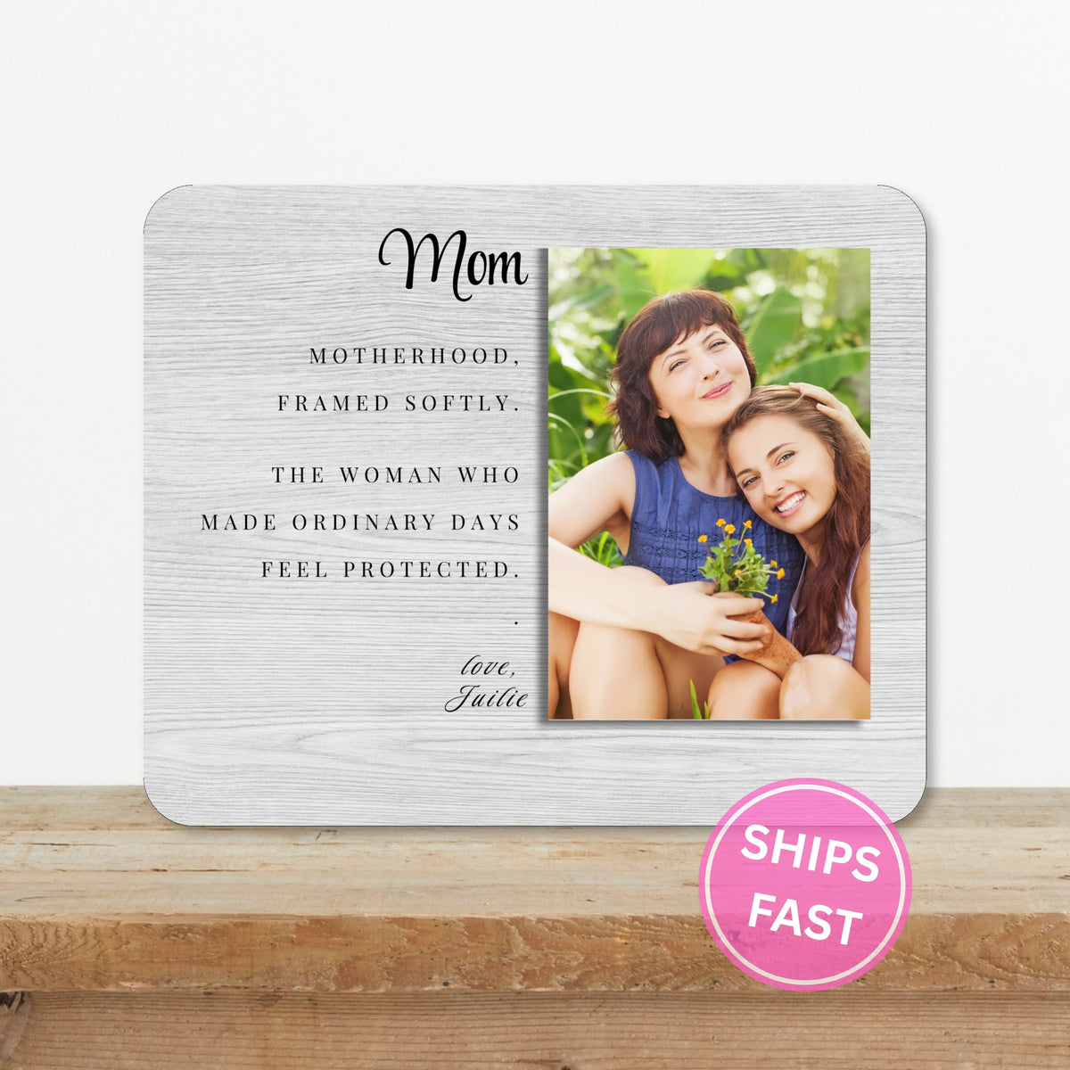 Family Gift, Personalized Mom Photo Board, Custom Mom Picture Board, Family Photo Keepsake, Mother's Day Gift Personalized Photo Gift personalized photo board — image 2 of 13