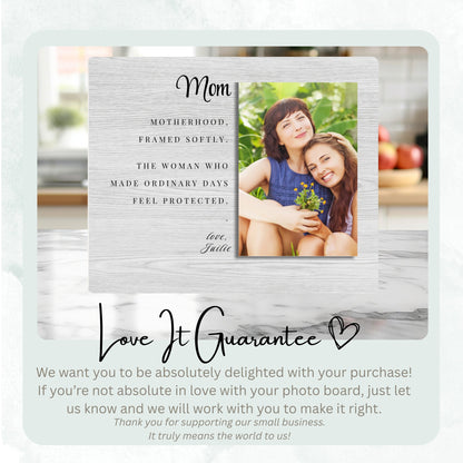 Family Gift, Personalized Mom Photo Board, Custom Mom Picture Board, Family Photo Keepsake, Mother's Day Gift Personalized Photo Gift personalized photo board — image 6 of 13