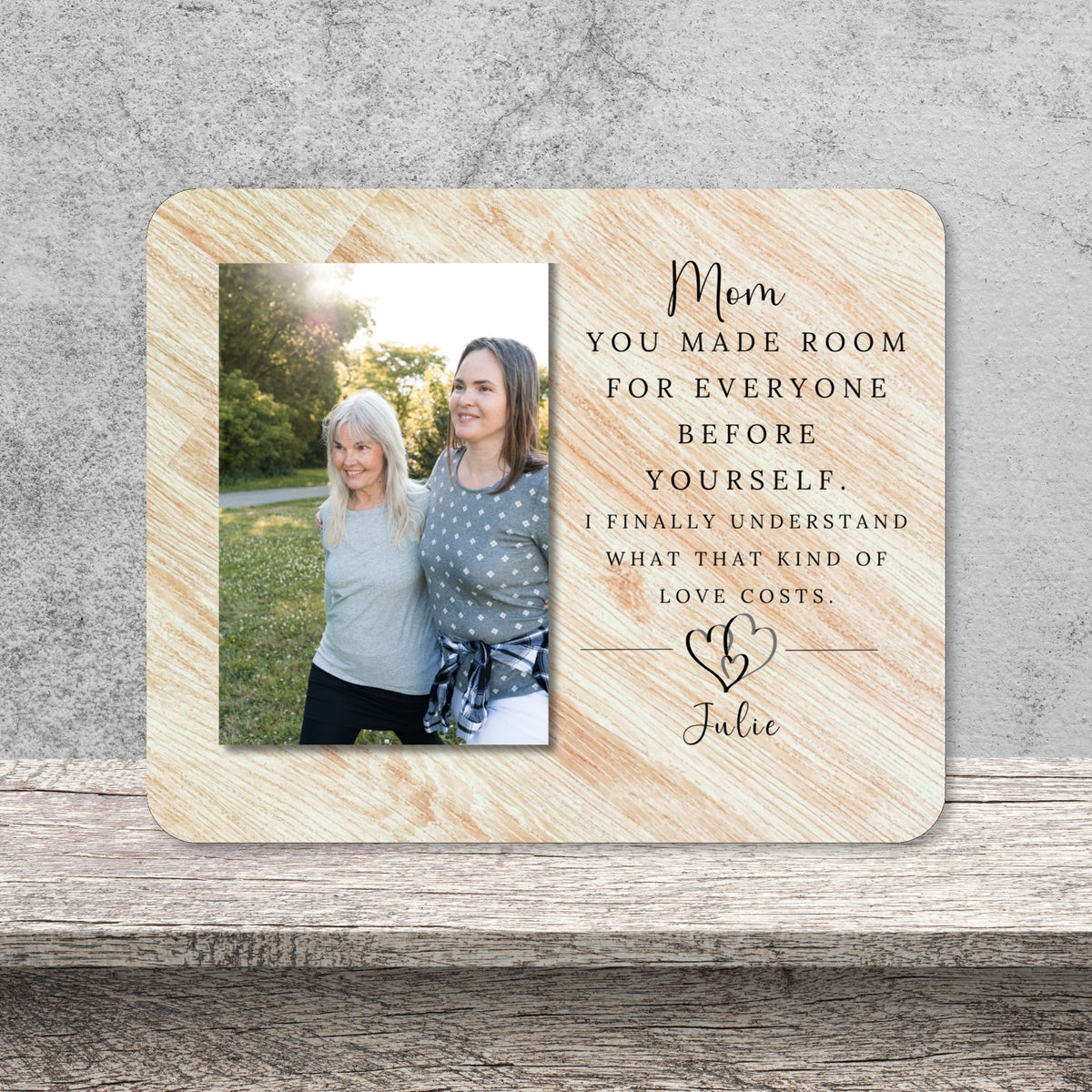 Family Gift, Personalized Mom Photo Board, Custom Mom Picture Board, Family Photo Keepsake, Mother's Day Gift Personalized Photo Gift personalized photo board — image 11 of 13
