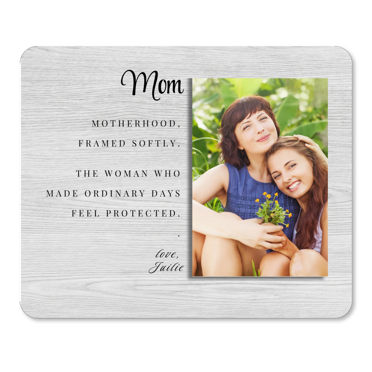 Family Gift, Personalized Mom Photo Board, Custom Mom Picture Board, Family Photo Keepsake, Mother's Day Gift Personalized Photo Gift personalized photo board — image 1 of 13