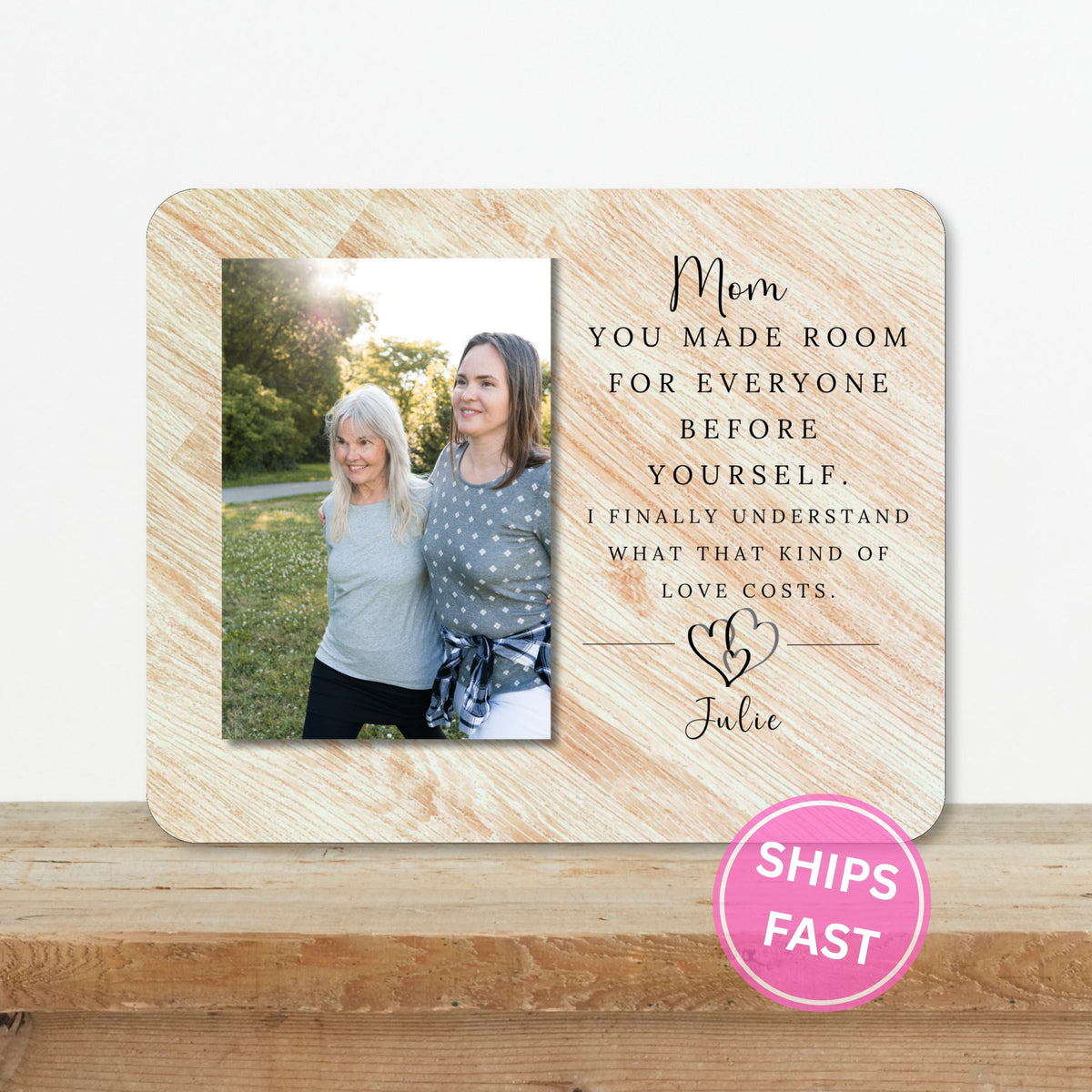 Gift For Mom, Personalized Mom Photo Board, Custom Mom Picture Board, Family Photo Keepsake, Mother's Day Gift Personalized Photo Gift personalized photo board — image 2 of 13